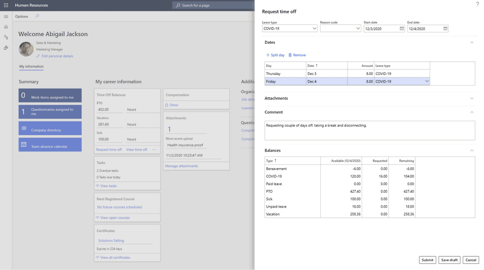 Dynamics 365 Human Resources