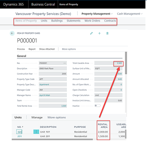 Property Management D365 BC